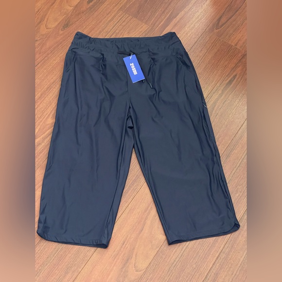 NWT ISEEGZ Swim Capris Pants shorts for Women 18" Tummy Control - Picture 6 of 13